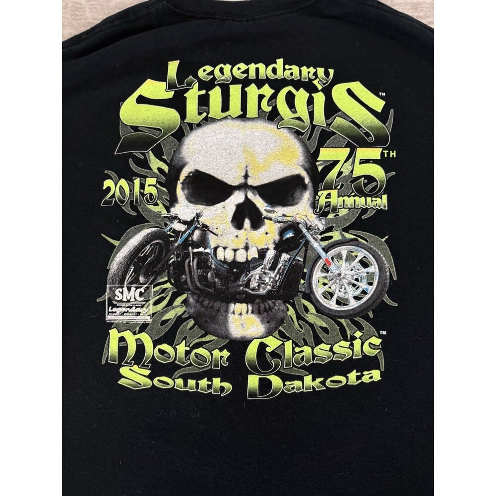 Legendary Sturgis 2015 75th Annual Motor Classic South Dakota T Shirt Size large